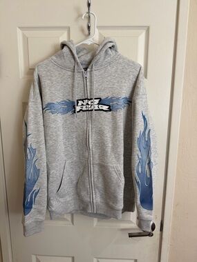 Vintage 90’s/Y2K No Fear Hooded Full Zipup Mens Size M